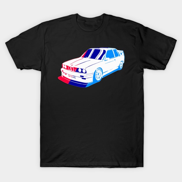 Bmw white Color T-Shirt by fordartdenim